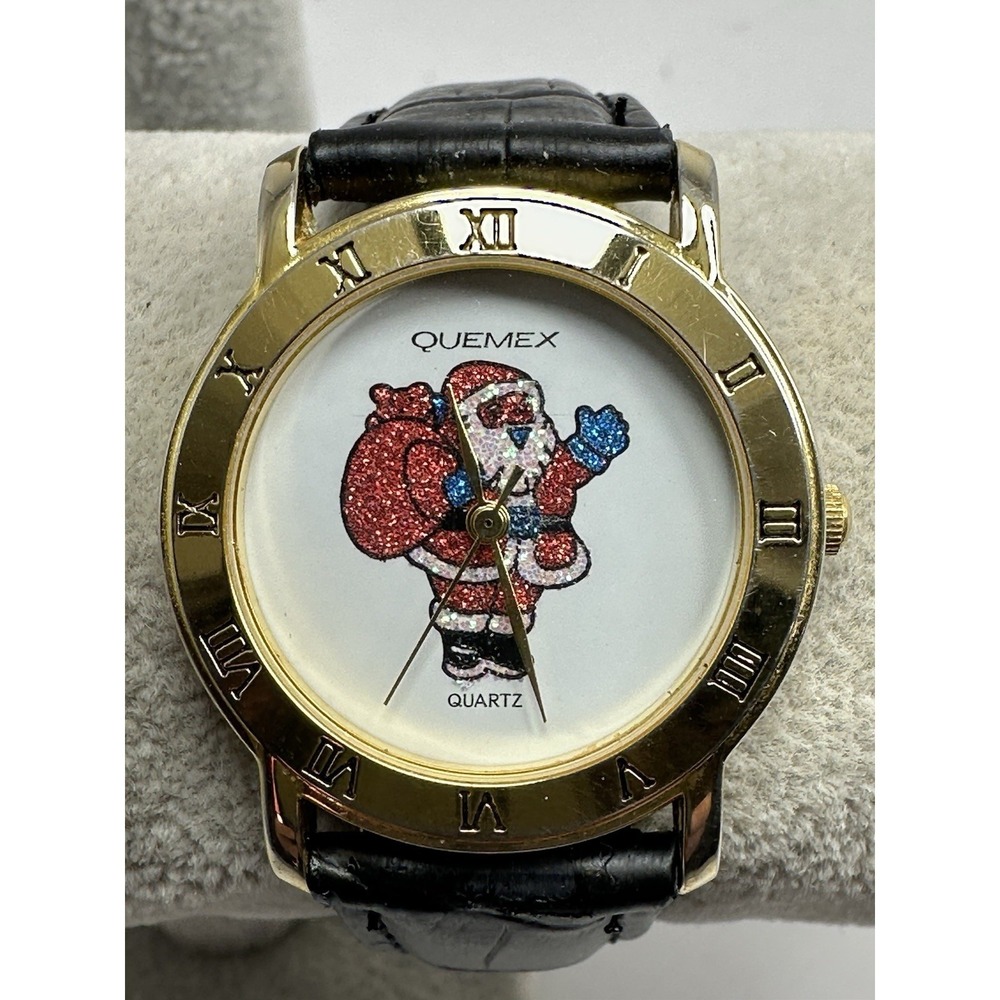 Quemex‎ Watch Santa Claus Christmas Watch New Battery 32MM 6.75" G5